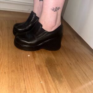 ALDO wedged black heels/booties